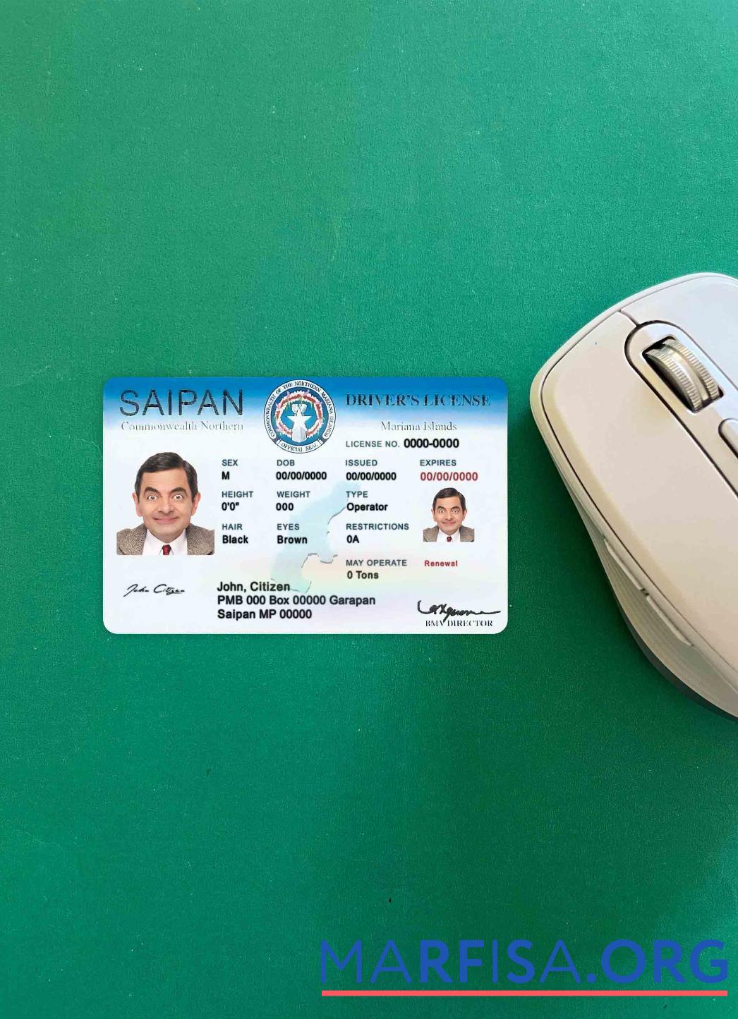 Printable Northern Mariana Islands Saipan driving photolook example